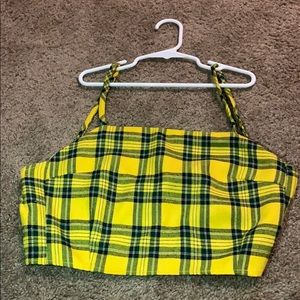 Clueless yellow crop top
